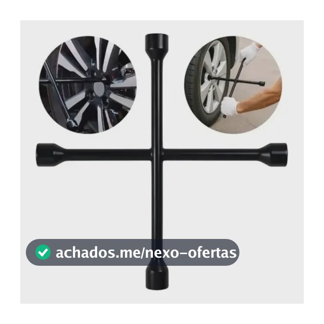 Chave De Roda Cruz 17-19-21-23mm Aço Profissional Universal