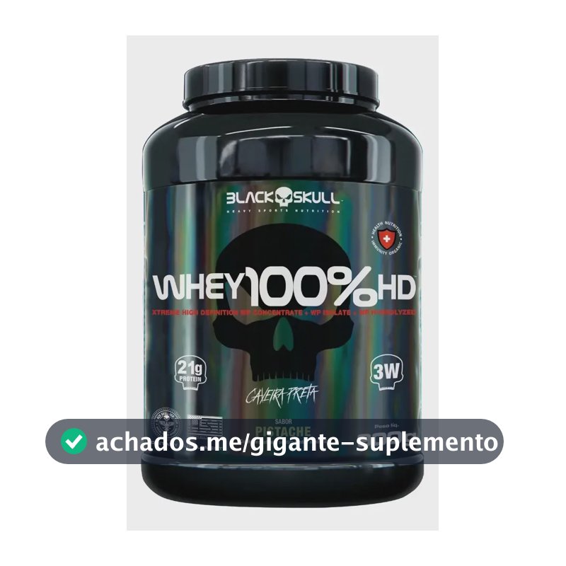 Whey 100% Hd (wpc, Wpi, Wph) 900g - Pistache - Black Skull