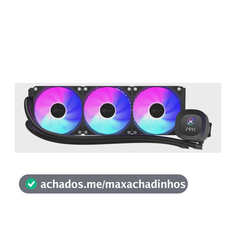 Watercooler Digital Kalkan 360mm 3x Fans Argb 360mm Preto Preto