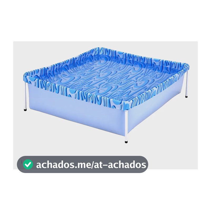Piscina Infantil Quadrada Estrutural Pvc 400 Litros - Mor