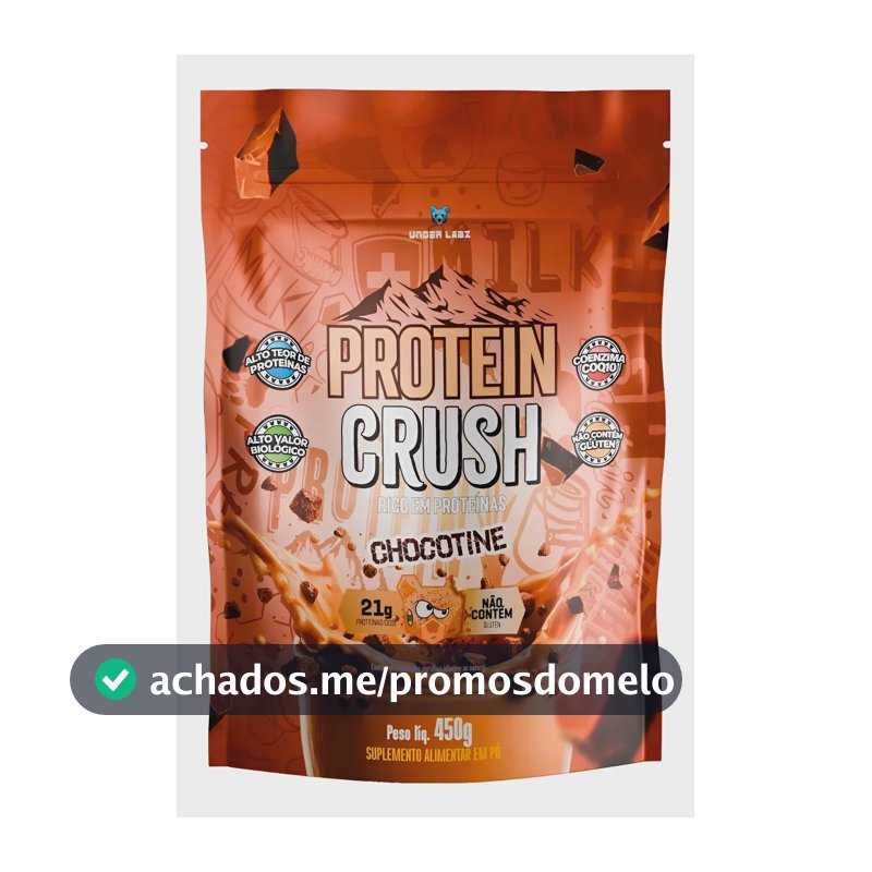 Whey Protein Crush 100% Concentrado Under Labz Coq10 450g Chocotine 450g