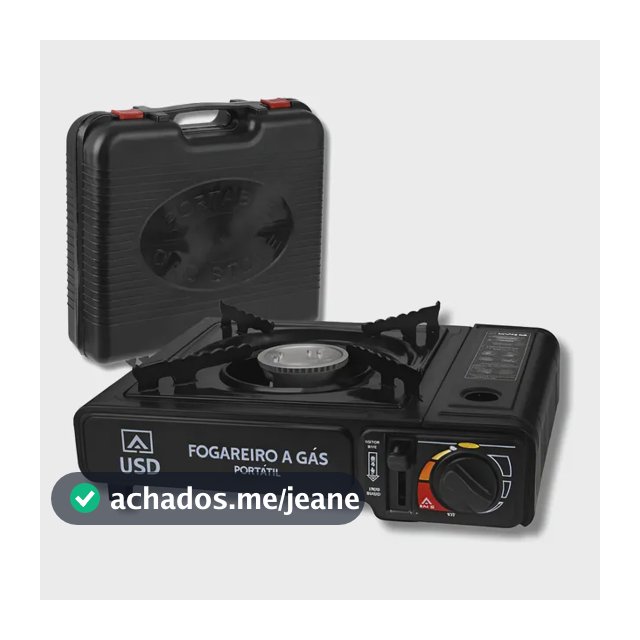 Fogareiro Portátil Usd Camping Acendimento Automático Com Maleta