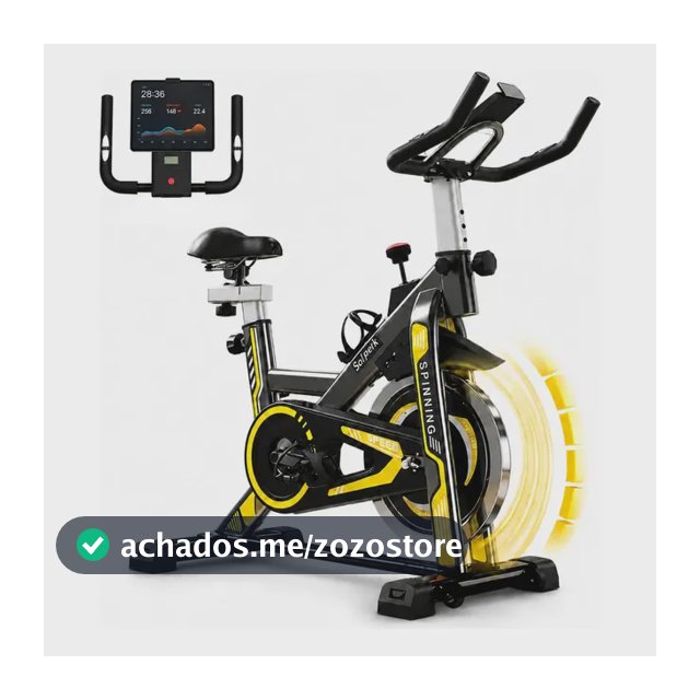 Bicicleta Spinning Romantic Crown Preto Roda Inércia 13kg