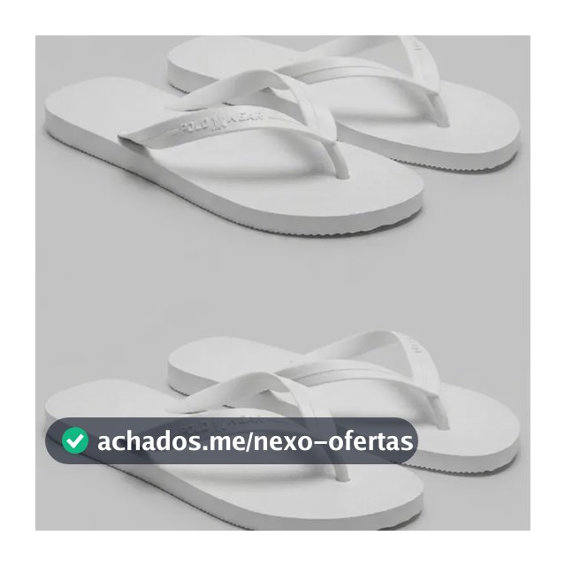 Kit 2 Chinelos Antiderrapantes Polo Wear Original Branco 43/44