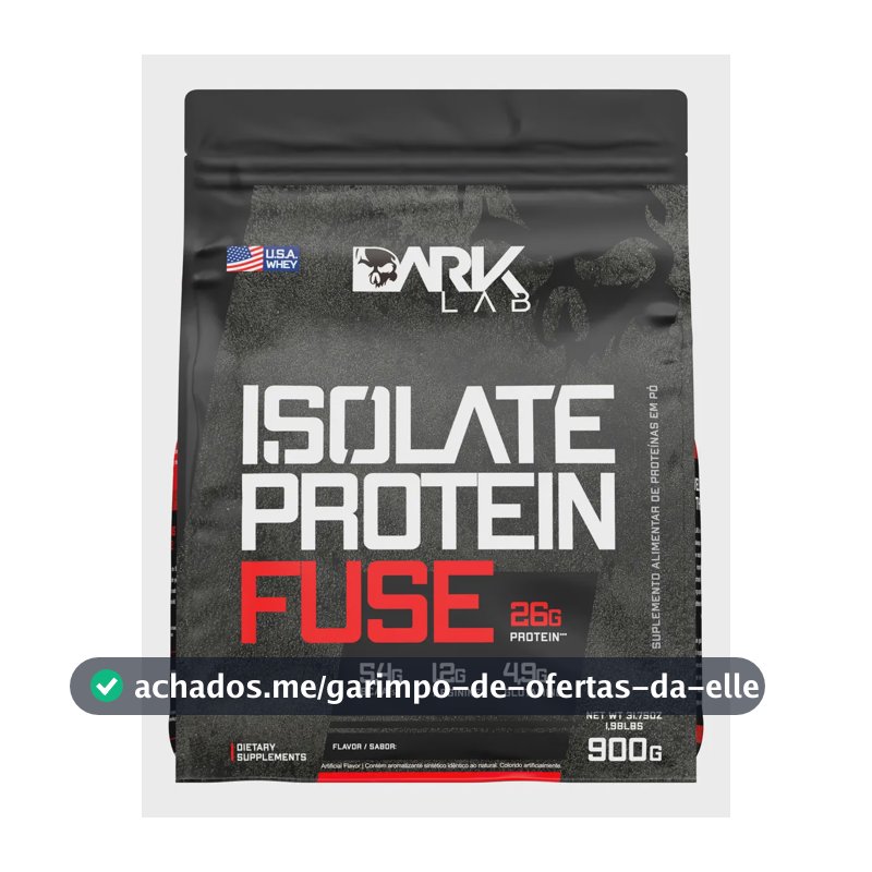 Whey Isolate Protein Fuse 900g Dark Lab Sabor Chocolate
