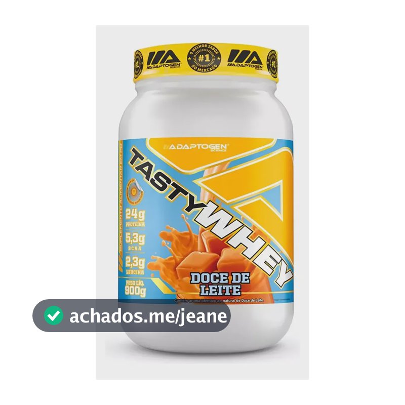 Tasty Whey 3w Gourmet 900g - Adaptogen Doce De Leite