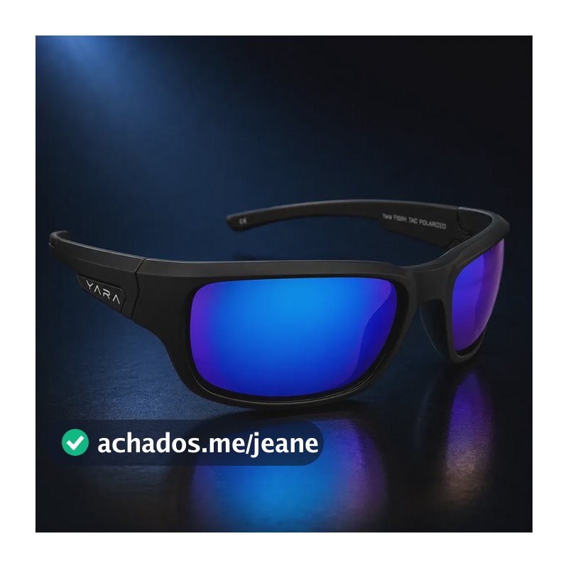 Óculos Pesca Yara Polarizado Uv400 Flutuante Não Afunda Azul Preto