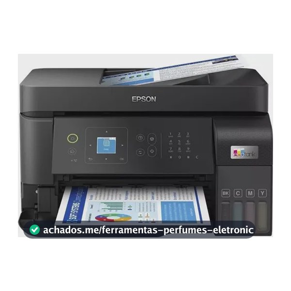 Impressora Multifuncional Epson Ecotank L5590 - Tanque de Tinta Colorida USB Wi-Fi