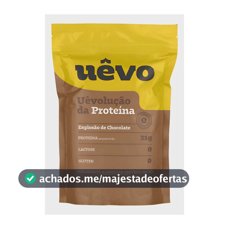 Suplemento Proteína Clara Do Ovo Uêvo 1kg - Sabor Chocolate Explosão De Chocolate