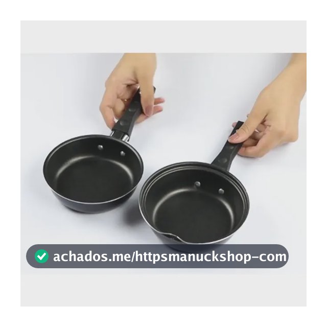 Frigideira Mini Antiaderente Omeleteira Hamburgueira Cozinha Cor Preto