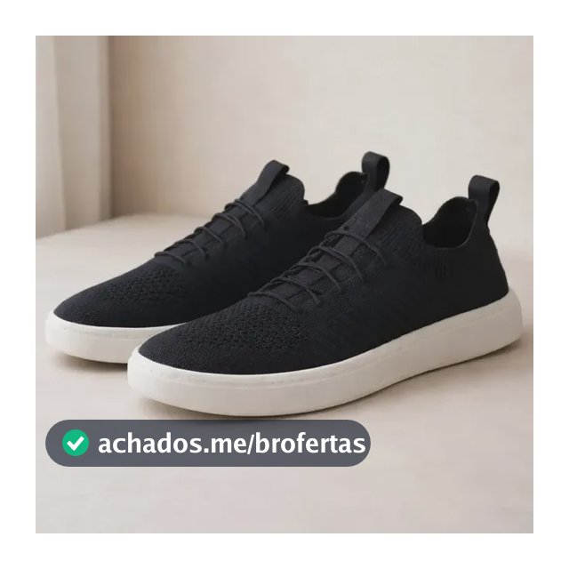 Tênis Slip Knit Meia Sapatênis Masculino Gel Conforto