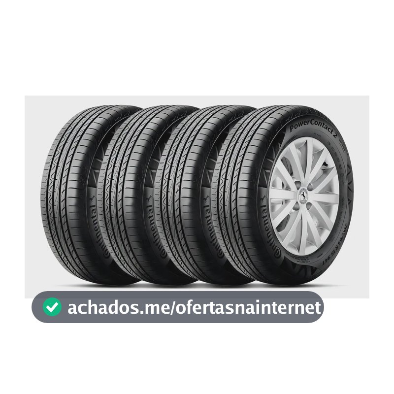 Kit 4 Pneu Continental Aro 16 205/55r16 91v Fr Powercontact2