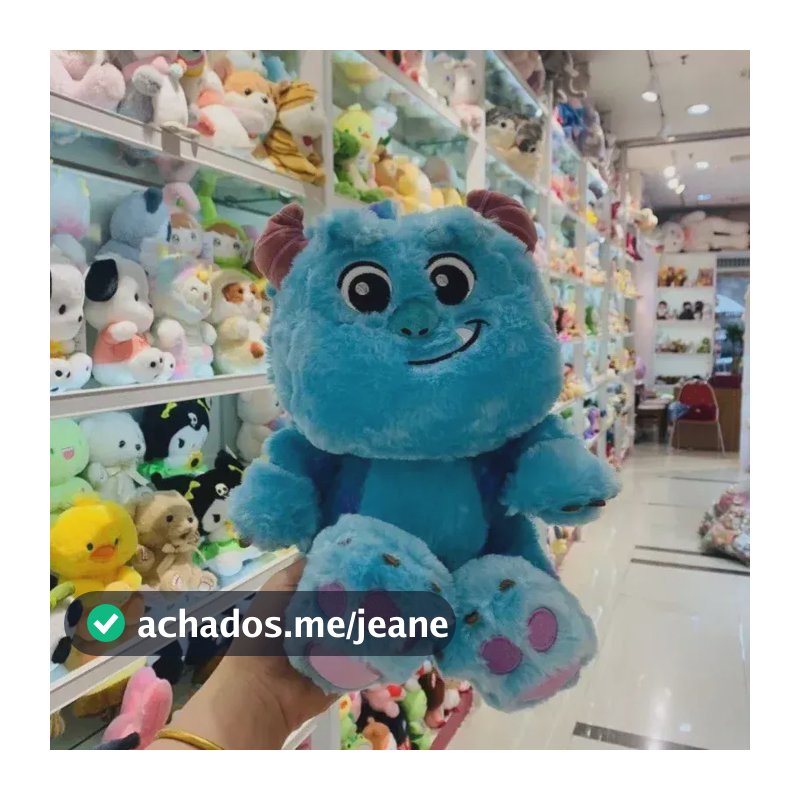 Pelucia Sully Boneco Monstro S. A. Sullivan 23cm Azul