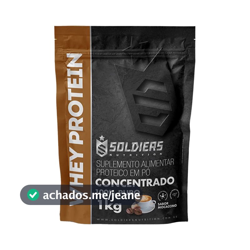 Whey Protein Concentrado 1Kg Sabor Mocaccino Soldiers Nutrition