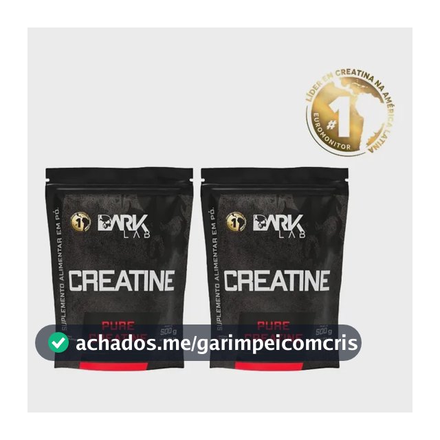 Creatina Monohidrata Pura 1kg (2 Unidades De 500g)  Dark Lab