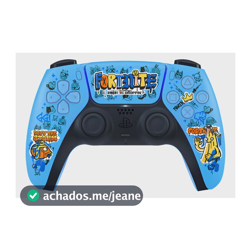 Controle Sem Fio Dualsense Edição Limitada Do Fortnite Ps5 Cor Azul (Novo)