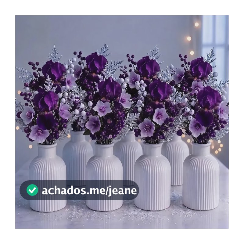 Kit 5 Garrafinha De Gesso Decorativa Para Centro De Mesa Branco