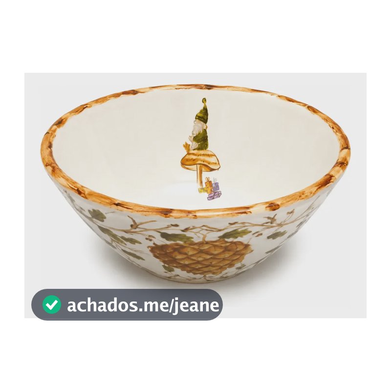Bowl Cereal Em Cerâmica Christmas Elf - Maison Blanche