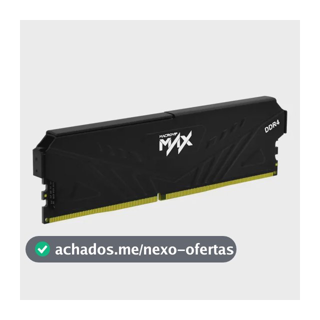 Macrovip MVX32N16/16 Memória RAM UDIMM 16GB DDR4 3200MHz CL16 Dissipador de Calor