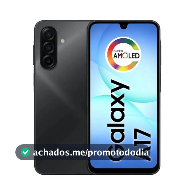Celular Samsung Galaxy A17 Com Ia, 256gb, 8gb Ram, Câm De 50mp, Tela De 6.7 , Nfc, Ip54 - Preto 4G