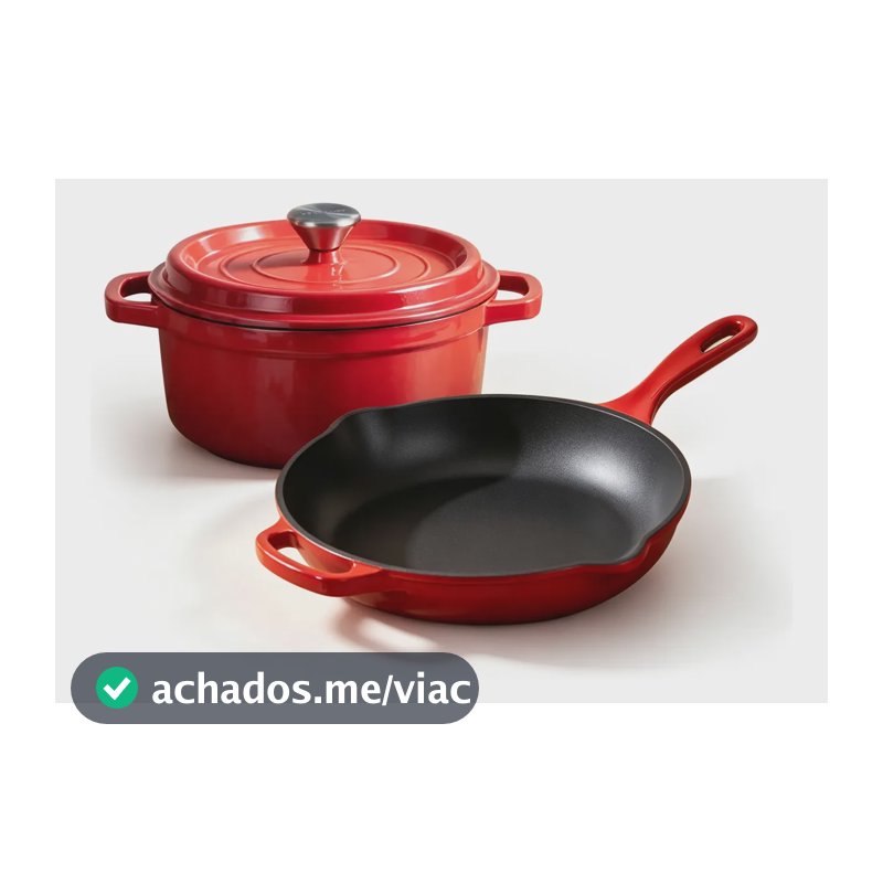 Kit 9 Panela Esmaltado Caçarola/frigideira Com Utensílios Sem Utensílios De Silicone