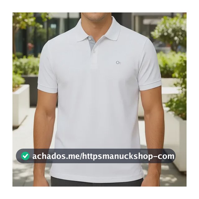 Camisa Gola Polo Social Masculina Slim Algodão Casual Ogochi