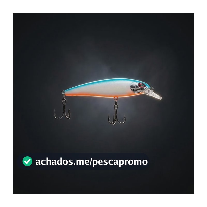 Isca Artificial Lori Fatal Evo Fabio Baca 7,5cm Meia Água Titanium 6,1 A 8cm