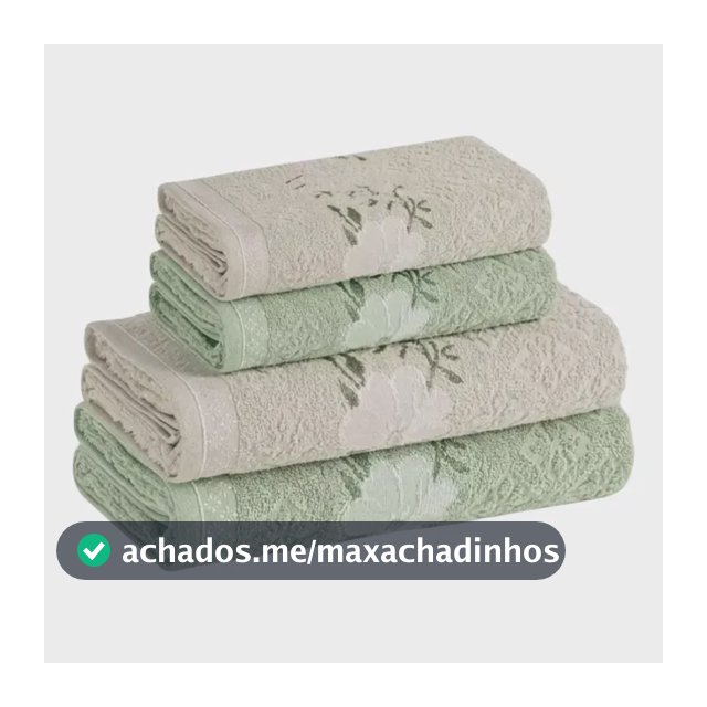 Jogo Toalhas Banho Karsten 4pçs Grossas Macias 100% Algodão