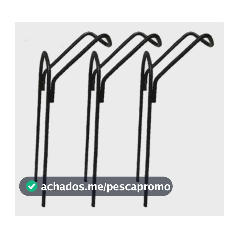 Kit 3x Suporte Apoio Vara De Pesca Reto Pesqueiro Barranco P