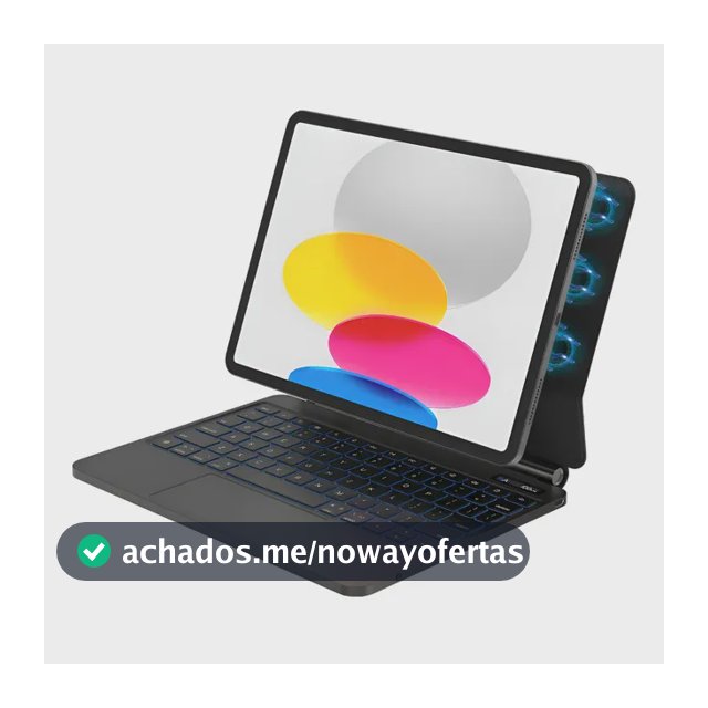 Teclado Mágico Bettdow Para 10th 2022 E iPad 11(a16, 2025) Preto