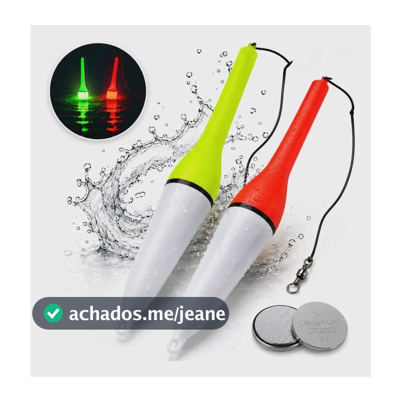 Bóia Luminosa Pesca Arremesso Torpedo 45g Kit 2un Kit