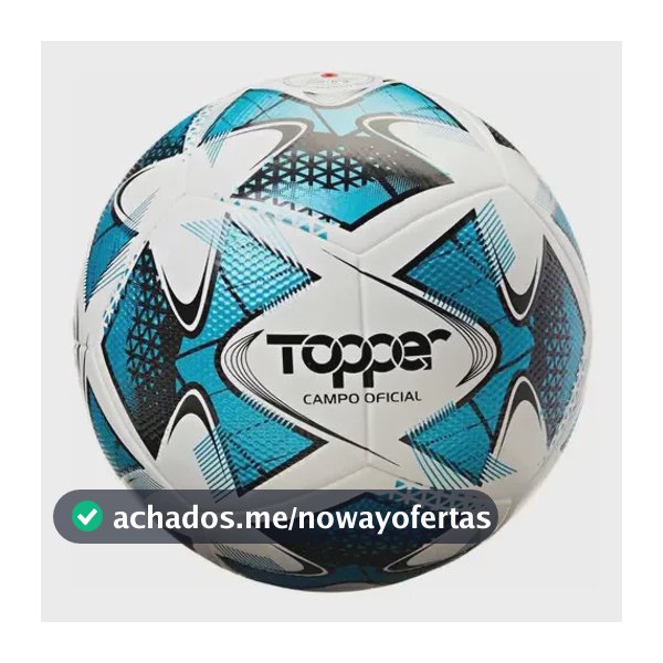 Bola De Futebol Para Campo 22 I Composição Em Pvc Topper Branco/preto
