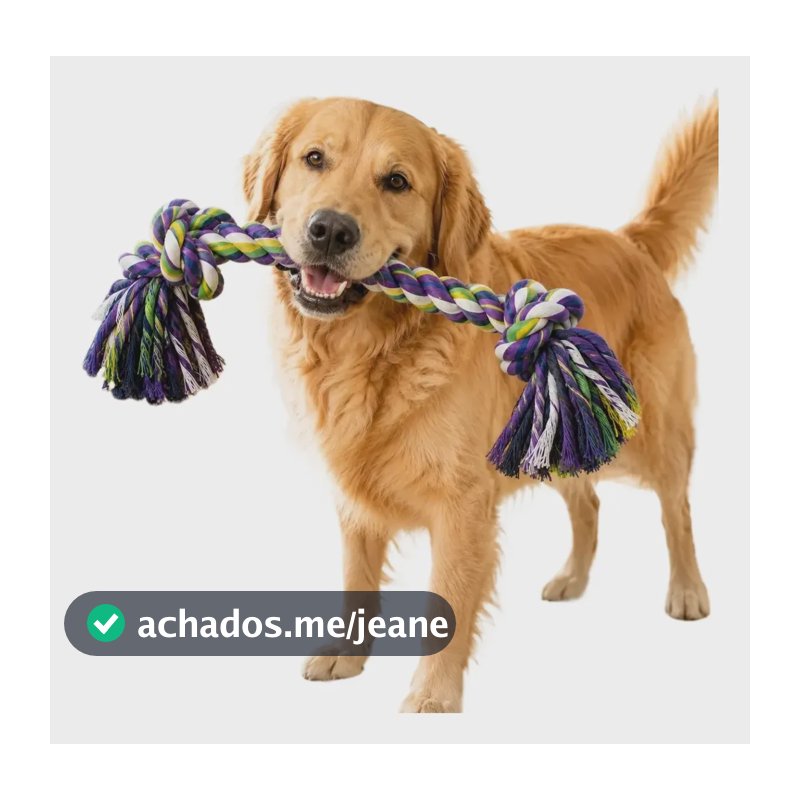 Brinquedo Pet Cachorro Grande Corda Dental Reforçada