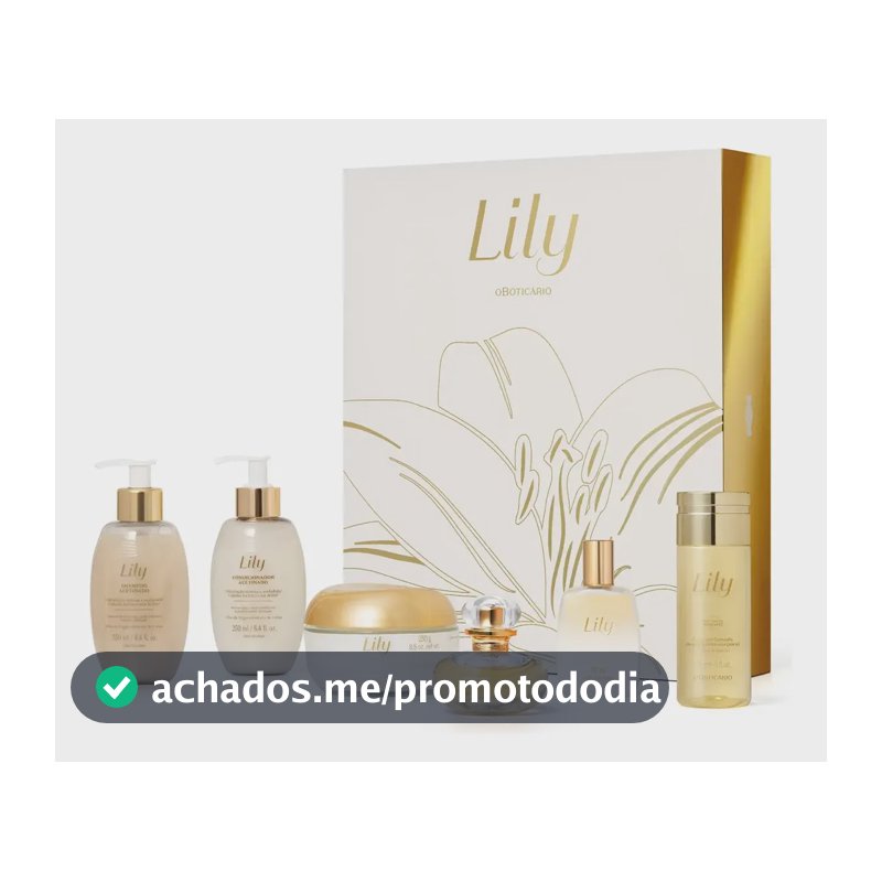 O Boticário Lily Kit Presente 20 Anos Edição Especial