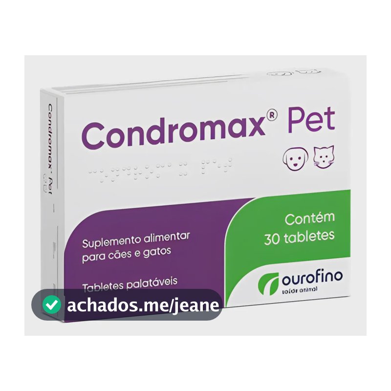 Condromax Pet 30 Comprimidos Ourofino Suplemento - Full