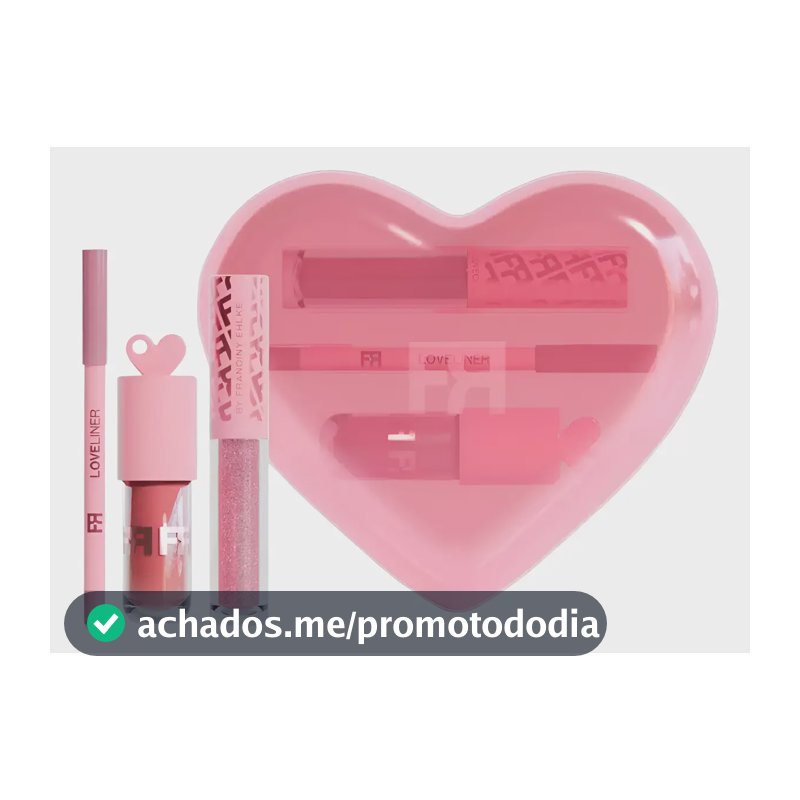 Kit Fran Love Kit Gloss Labial E Lápis Labial By Franciny