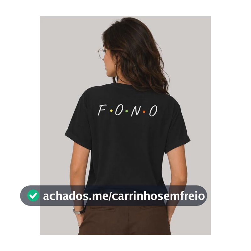Camiseta Fono Fonoaudióloga Formação Curso Blusa Para Facul Preto P