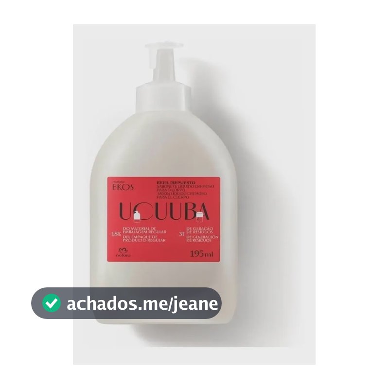 Refil Sabonete Liquído P/corpo Natura Ekos Ucuuba - 195ml