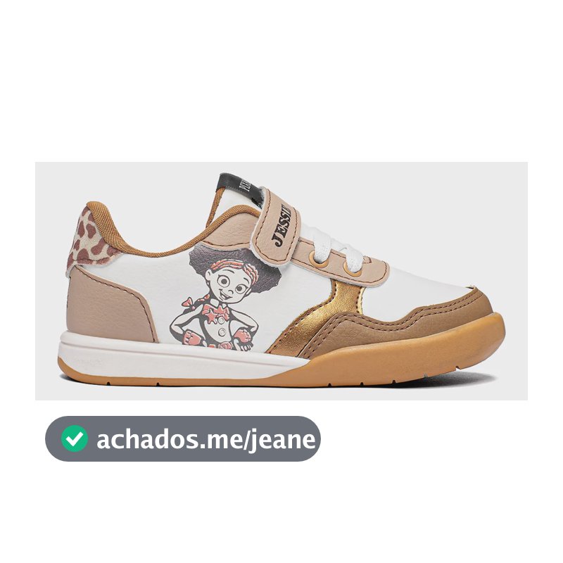 Tênis Infantil Menina Jessie Toy Story 5 Exclusivo Original Bege Jessie 31 Br