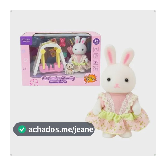 Casa Familia Coelho Playset Sweet Home Casinha De Coelhos