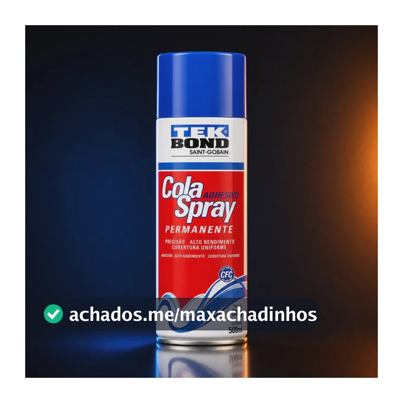 Cola Tek Bond Spray Permanente 500ml 305g Cor Incolor