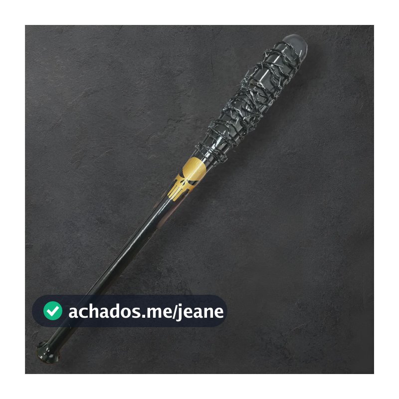 Taco Baseball De Madeira Artesanal Madeira Maciça Vingador Black