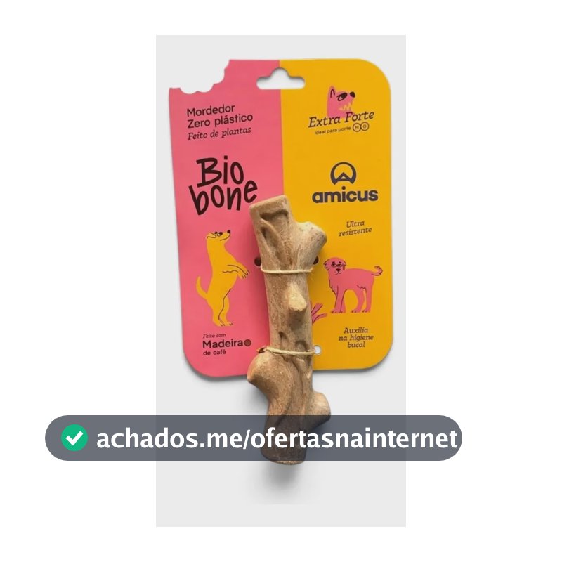 Mordedor Natural Biobone Amicus Madeira De Café Extra Forte Graveto - Madeira Do Café - Extra Forte