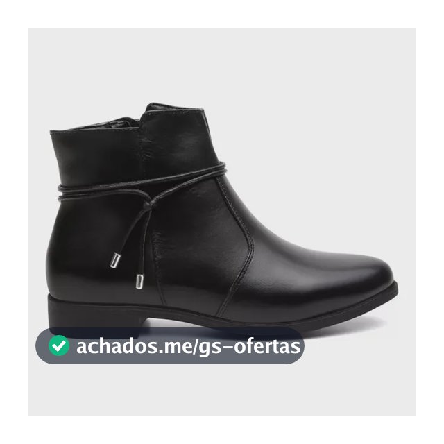 Bota Cano Curto Feminina Couro Legítimo Moda Inverno