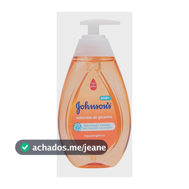 Sabonete Líquido Glicerina Da Cabeça Aos Pés Johnson's Baby, 400ml