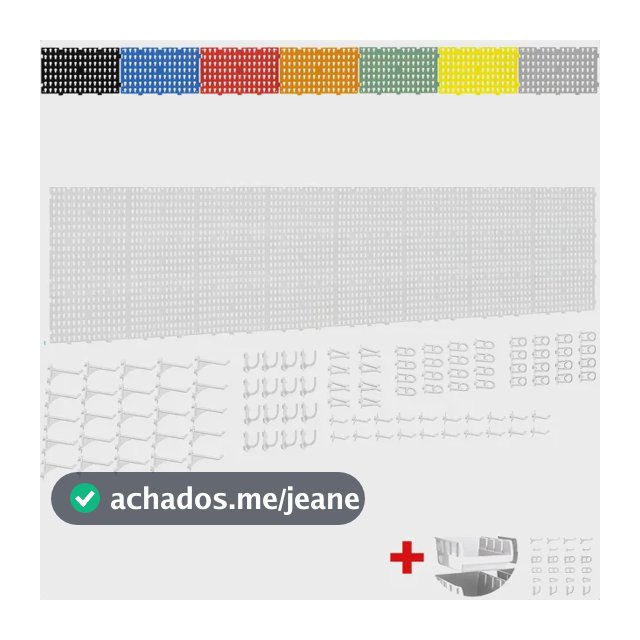 Painel Ferramentas Organizador Perfurado 207x52 + Brindes