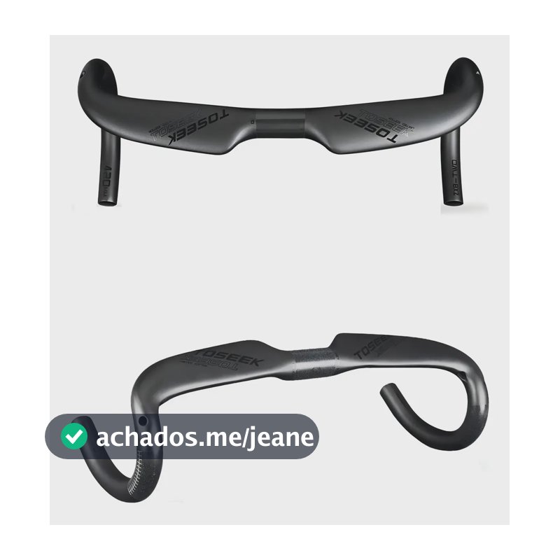 Guidão Road Carbono Toseek ZXB-TWO 31.8mm Fibra 440mm Speed
