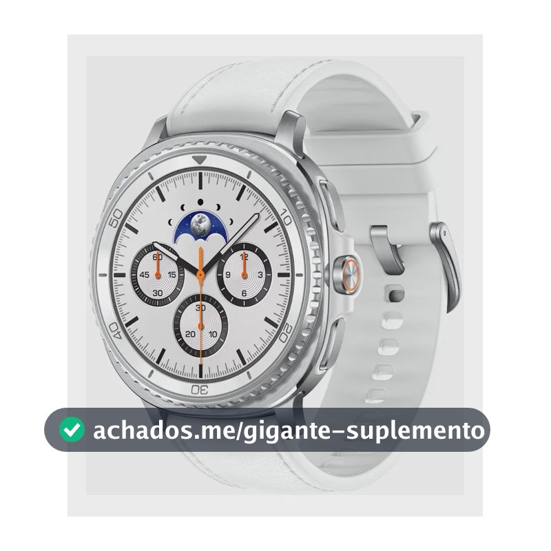Samsung Galaxy Watch8 Classic Smartwatch 46mm LTE, Galaxy AI, Tela em Cristal de Safira Branco