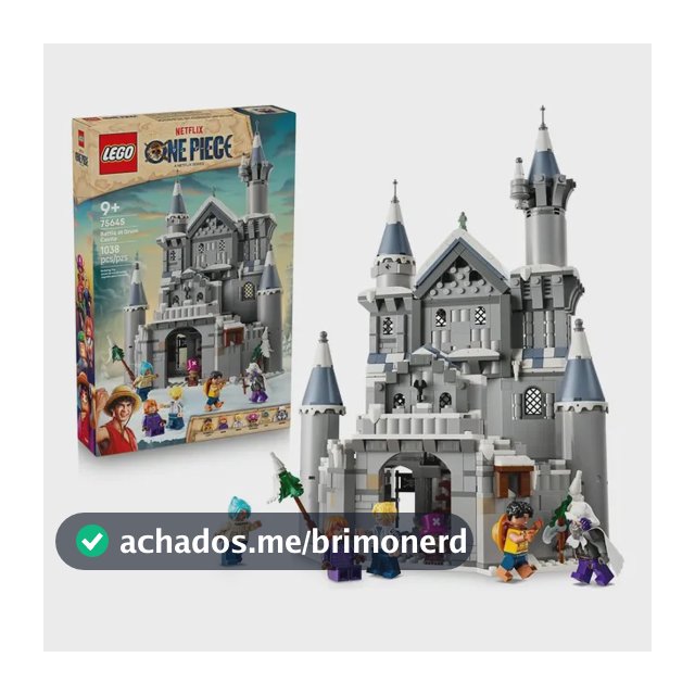 LEGO ONE PIECE Batalha no Castelo de Drum 75645; Conjunto de construção da fortaleza com minifiguras de Monkey D. Luffy e Nami; Brinquedo para recriar aventuras da série; presente para fãs; 9+