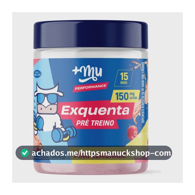 Pré-Treino Exquenta Pink Lemonade Pote 300g +Mu